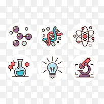 科学界图标矢量-空若网 科学界图标矢量-空若网