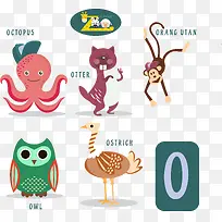 卡通动物学习壁纸-空若网 卡通动物学习壁纸-空若网