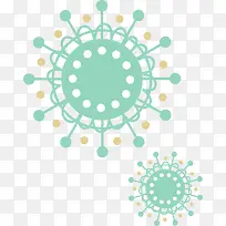 手绘绿色花纹-空若网 手绘绿色花纹-空若网