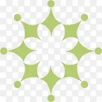 手绘绿色花纹-空若网 手绘绿色花纹-空若网