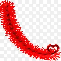 红色爱心拉花-空若网 红色爱心拉花-空若网