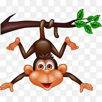 树枝上的小猴子-空若网 树枝上的小猴子-空若网
