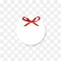 红色蝴蝶结白色圆盘-空若网 红色蝴蝶结白色圆盘-空若网