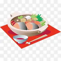 矢量炖鱼素材-空若网 矢量炖鱼素材-空若网