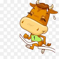 矢量卡通牛素材-空若网 矢量卡通牛素材-空若网