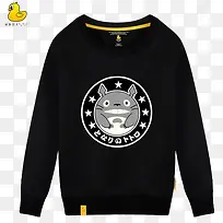 卡通龙猫徽章1号印花卫衣-空若网 卡通龙猫徽章1号印花卫衣-空若网