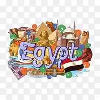 矢量埃及建筑-空若网 矢量埃及建筑-空若网