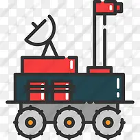 月球车图标-空若网 月球车图标-空若网