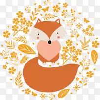 adobe插画艺术-漂亮的小狐狸-空若网 adobe插画艺术-漂亮的小狐狸-空若网