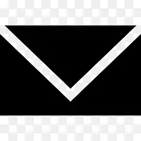 电子邮件黑信封后面图标-空若网 电子邮件黑信封后面图标-空若网
