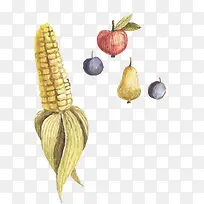 矢量秋天的玉米-空若网 矢量秋天的玉米-空若网