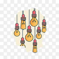 创意人形头像灯泡-空若网 创意人形头像灯泡-空若网