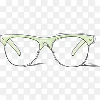 时尚手绘眼镜框矢量素材-空若网 时尚手绘眼镜框矢量素材-空若网