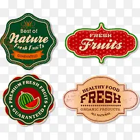 新鲜水果标签矢量-空若网 新鲜水果标签矢量-空若网