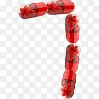 红色爱心胶囊七夕情人节-空若网 红色爱心胶囊七夕情人节-空若网