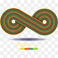 矢量多彩螺旋赛道图案-空若网 矢量多彩螺旋赛道图案-空若网