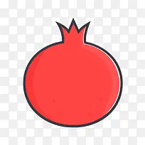 扁平化石榴PNG下载-空若网 扁平化石榴PNG下载-空若网