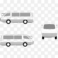商务客车矢量图-空若网 商务客车矢量图-空若网