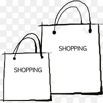 水彩画购物袋大小型号-空若网 水彩画购物袋大小型号-空若网