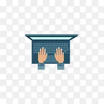 放在电脑键盘的手-空若网 放在电脑键盘的手-空若网