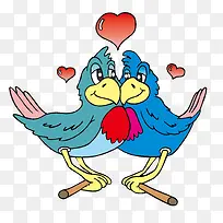 爱情鸟矢量-空若网 爱情鸟矢量-空若网