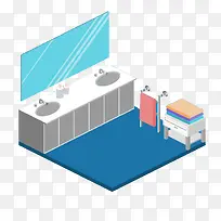 矢量浴室-空若网 矢量浴室-空若网