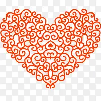 中国风剪纸爱心-空若网 中国风剪纸爱心-空若网