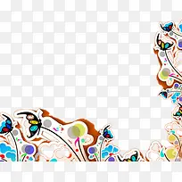 彩色剪纸花边-空若网 彩色剪纸花边-空若网