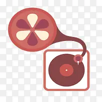 矢量扁平音乐播放器素材-空若网 矢量扁平音乐播放器素材-空若网