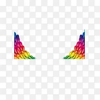 孔雀翅膀边角装饰-空若网 孔雀翅膀边角装饰-空若网