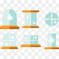 矢量破碎的玻璃-空若网 矢量破碎的玻璃-空若网