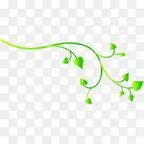 创意合成效果绿色渐变质感树枝-空若网 创意合成效果绿色渐变质感树枝-空若网