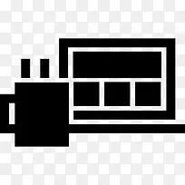 笔记本电脑和热咖啡杯图标-空若网 笔记本电脑和热咖啡杯图标-空若网