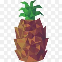 矢量创意抽象水果菠萝-空若网 矢量创意抽象水果菠萝-空若网
