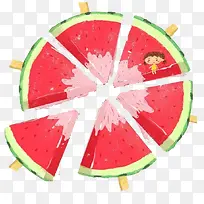 卡通手绘西瓜-空若网 卡通手绘西瓜-空若网