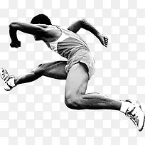 黑白风格创意摄影运动员-空若网 黑白风格创意摄影运动员-空若网