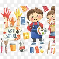 水彩绘画儿童-空若网 水彩绘画儿童-空若网