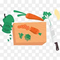 矢量切割蔬菜插图-空若网 矢量切割蔬菜插图-空若网