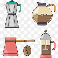 矢量咖啡壶-空若网 矢量咖啡壶-空若网