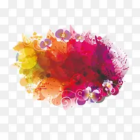 彩色喷墨背景-空若网 彩色喷墨背景-空若网