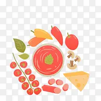 卡通食物素材-空若网 卡通食物素材-空若网