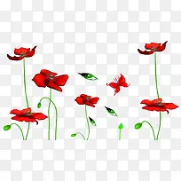 水彩小红花简约纹理-空若网 水彩小红花简约纹理-空若网