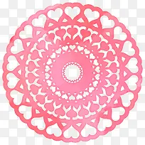 粉色多层爱心装饰-空若网 粉色多层爱心装饰-空若网