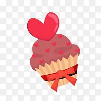 甜蜜爱心巧克力纸杯烘焙蛋糕-空若网 甜蜜爱心巧克力纸杯烘焙蛋糕-空若网