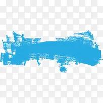 蓝色水彩涂抹渲染-空若网 蓝色水彩涂抹渲染-空若网