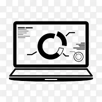 笔记本电脑简约效果-空若网 笔记本电脑简约效果-空若网