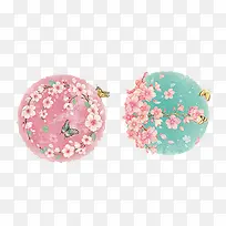 手绘水彩花球-空若网 手绘水彩花球-空若网