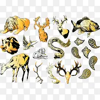 矢量野生动物合集-空若网 矢量野生动物合集-空若网