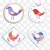 简约儿童彩色插画标签-空若网 简约儿童彩色插画标签-空若网