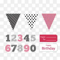 矢量布艺数字-空若网 矢量布艺数字-空若网